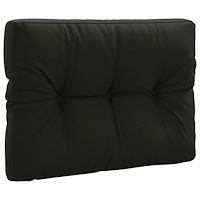vidaXL Pallryggkudde VIANEN 100% Polyester Svart 70 x 50 x 12 cm