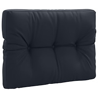 vidaXL Pallryggkudde VIANEN 100% Polyester Mörkblå 70 x 60 x 12 cm