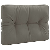 vidaXL Pallryggkudde VIANEN 100% Polyester Grå 70 x 60 x 12 cm