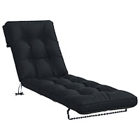 vidaXL Solstol Kudde VIANEN 100% Polyester Mörkblå 200 x 50 x 8 cm