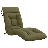 vidaXL Solstol Kudde VIANEN 100% Polyester Olivgrön 200 x 50 x 8 cm