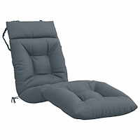 vidaXL Solstol Kudde VIANEN 100% Polyester Blå 200 x 60 x 8 cm