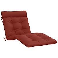 vidaXL Solstol Kudde VIANEN 100% Polyester Röd 200 x 70 x 8 cm