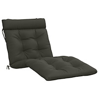 vidaXL Solstol Kudde VIANEN 100% Polyester Antracit 200 x 80 x 8 cm