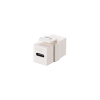 EQUIP Equip 769403, Platt, Vit, USB-C, USB-C, Hunkontakt, Hunkonta...