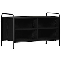 vidaXL TV-skåp 140 x 39,5 x 50 cm Svart ek Konstruerat trä