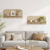 vidaXL Vägg hylla 2 st Sonoma-ek 80,5 x 13,5 x 37,5 cm Konstruerat trä