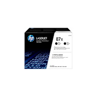 Hewlett-Packard HP 87X - 2-pack - Lång livslängd - svart - original - LaserJet - tonerkassett (CF287XD)