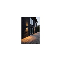 Solar Plus Fasadarmatur Milo G2 XL II Svart, DIP-Kelvin 3000K/4000K, 12...