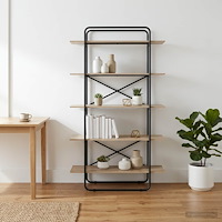 vidaXL Bokhylla 5 nivåer 100 x 35 x 175,5 cm PB Sonoma-ek