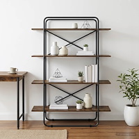 vidaXL Bokhylla 4 nivåer 100 x 35 x 140 cm PB Rökt ek