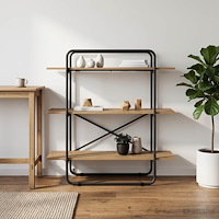 vidaXL Bokhylla 3 nivåer 100 x 35 x 105 cm PB Artisan-ek