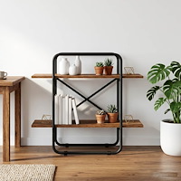 vidaXL Bokhylla 2 nivåer 80 x 35 x 70 cm Konstruerat trä Gammalt trä