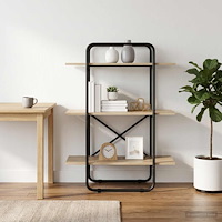 vidaXL Bokhylla 3 nivåer 60 x 35 x 105 cm PB Sonoma-ek