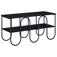 vidaXL TV-bänk 100 x 40 x 50 cm Svart ek Konstruerat trä