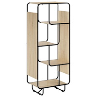 vidaXL Skåp Sonoma-ek 60 x 37,5 x 144 cm Konstruerat trä