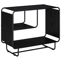 vidaXL Sideboard Svart ek 80 x 37,5 x 64,5 cm Konstruerat trä