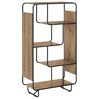 vidaXL Skåp Artisan-ek 80 x 37,5 x 144 cm Konstruerat trä