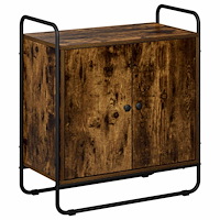 vidaXL Sideboard Rökt ek 68 x 35 x 75 cm Konstruerat trä