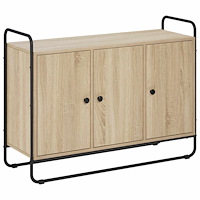 vidaXL Sideboard Sonoma-ek 102 x 35 x 75 cm Konstruerat trä