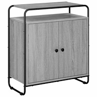 vidaXL Sideboard Grå Sonoma 68 x 35 x 75 cm Konstruerat trä