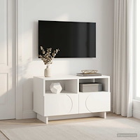 vidaXL TV-bänk 60 x 34.5 x 40 cm Vit Konstruerat trä