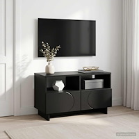 vidaXL TV-bänk 60 x 34,5 x 40 cm Svart Konstruerat trä