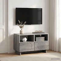 vidaXL TV-bänk 60 x 34,5 x 40 cm Grå Sonoma Konstruerat trä