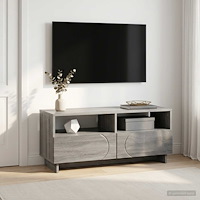 vidaXL TV-bänk 90 x 34.5 x 40 cm Grå Sonoma Konstruerat trä
