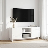 vidaXL TV-bänk 90 x 34.5 x 40 cm Vit Konstruerat trä