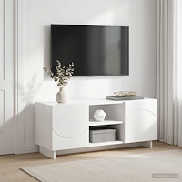 vidaXL TV-bänk 90 x 34.5 x 40 cm Vit högglans Konstruerat trä