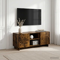 vidaXL TV-bänk 90 x 34.5 x 40 cm Rökt ek Konstruerat trä