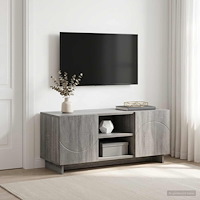 vidaXL TV-bänk 90 x 34.5 x 40 cm Grå Sonoma Konstruerat trä