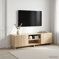 vidaXL TV-bänk 140 x 34.5 x 40 cm Sonoma-ek Konstruerat trä