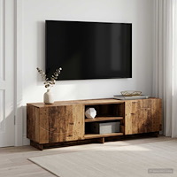 vidaXL TV-bänk 140 x 34.5 x 40 cm Gammalt trä Konstruerat trä