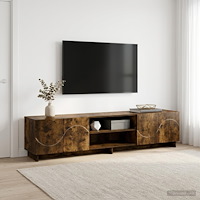 vidaXL TV-bänk 180 x 34,5 x 40 cm Rökt ek Konstruerat trä