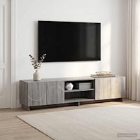 vidaXL TV-bänk 180 x 34,5 x 40 cm Grå Sonoma Konstruerat trä