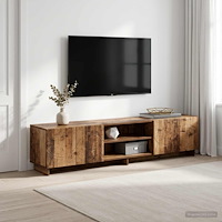 vidaXL TV-bänk 180 x 34,5 x 40 cm Gammalt trä Konstruerat trä
