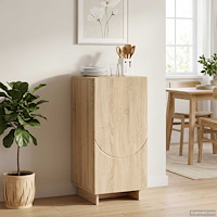 vidaXL Skänk Sonoma-ek 33,5 x 34,5 x 75 cm Konstruerat trä