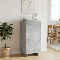 vidaXL Skänk Betonggrå 33,5 x 34,5 x 75 cm Konstruerat trä