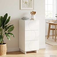 vidaXL Sideboard Vit högglans 33,5 x 34,5 x 75 cm Konstruerat trä