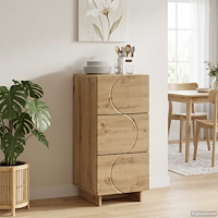 vidaXL Sideboard Artisan-ek 33,5 x 34,5 x 75 cm Konstruerat trä