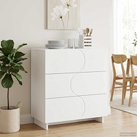 vidaXL Sideboard Vit 70 x 38 x 75 cm Konstruerat trä