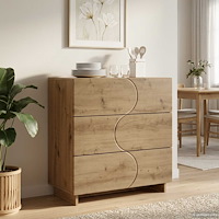 vidaXL Sideboard Artisan-ek 70 x 38 x 75 cm Konstruerat trä