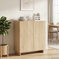 vidaXL Skänk Sonoma-ek 67 x 34,5 x 75 cm Konstruerat trä