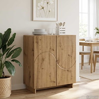 vidaXL Skänk Artisan-ek 67 x 34,5 x 75 cm Konstruerat trä