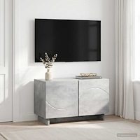 vidaXL TV-bänk 60 x 34.5 x 40 cm Betonggrå Konstruerat trä