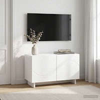 vidaXL TV-bänk 60 x 34.5 x 40 cm Vit högglans Konstruerat trä