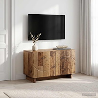 vidaXL TV-bänk 60 x 34.5 x 40 cm Gammalt trä Konstruerat trä