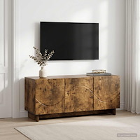 vidaXL TV-bänk 90 x 34.5 x 40 cm Rökt ek Konstruerat trä